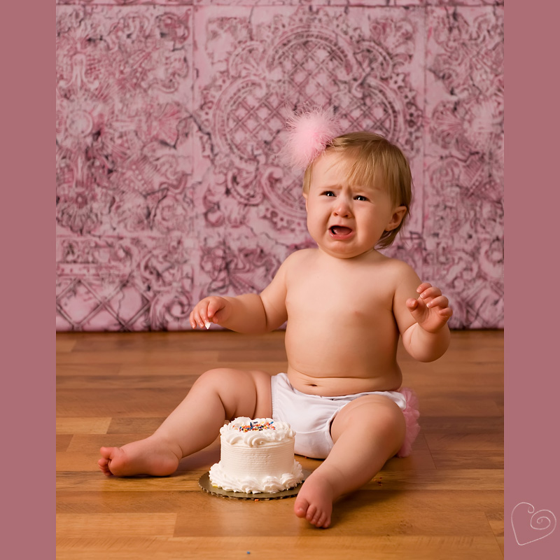 First Birthday Portrait with Cake